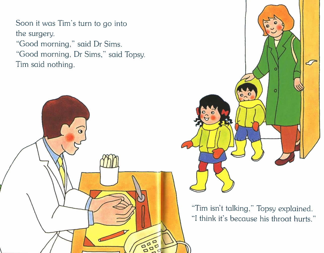 Ladybird - Topsy Tim Books - Go To The Doctor (07),绘本,绘本故事,绘本阅读,故事书,童书,图画书,课外阅读